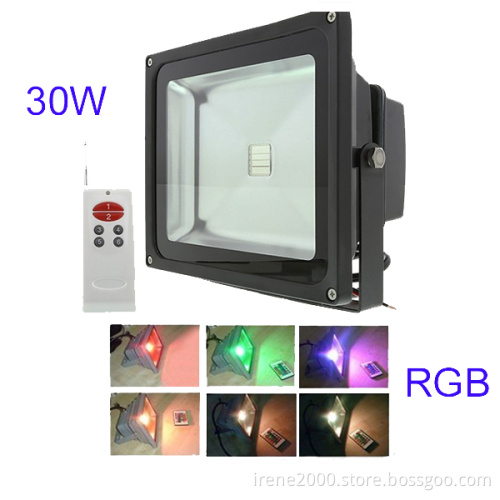 RGB 30W LED Flood Light Remote Control